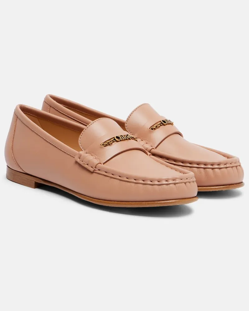 Chloé Chloé Verzierte Loafers Chloé aus Leder Rosa