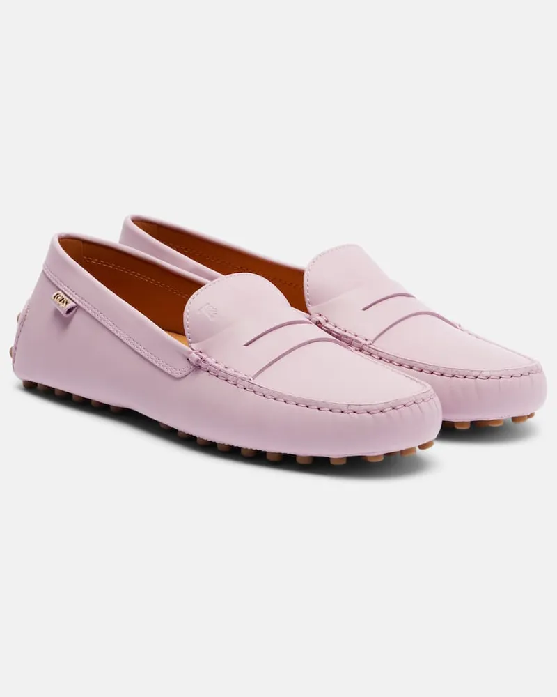 TOD'S Mokassins Gommino aus Leder Lila