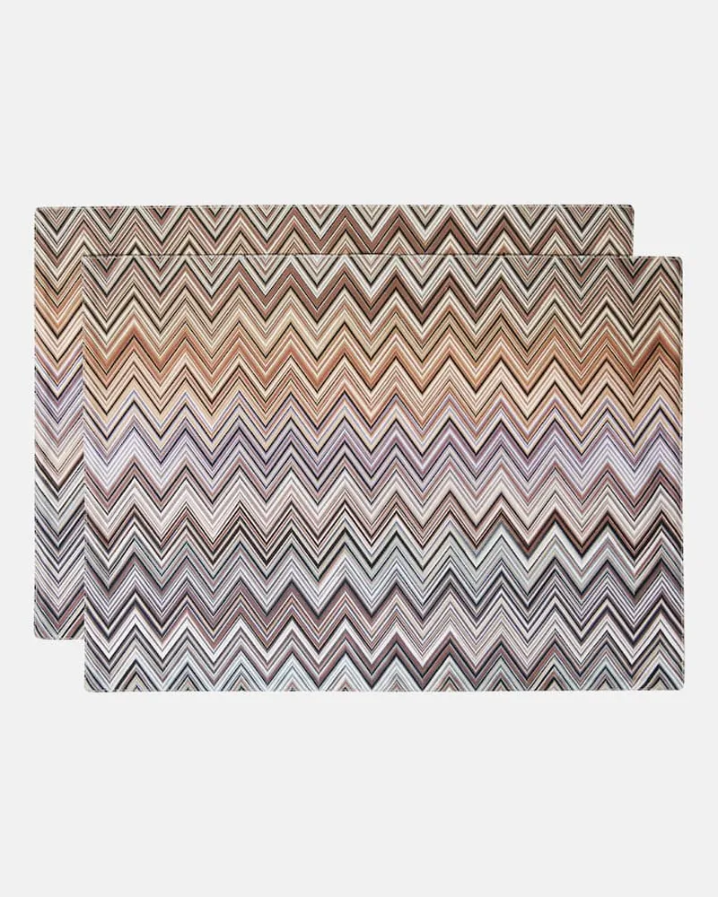 Missoni Set Andorra aus zwei Tischsets Multicolor