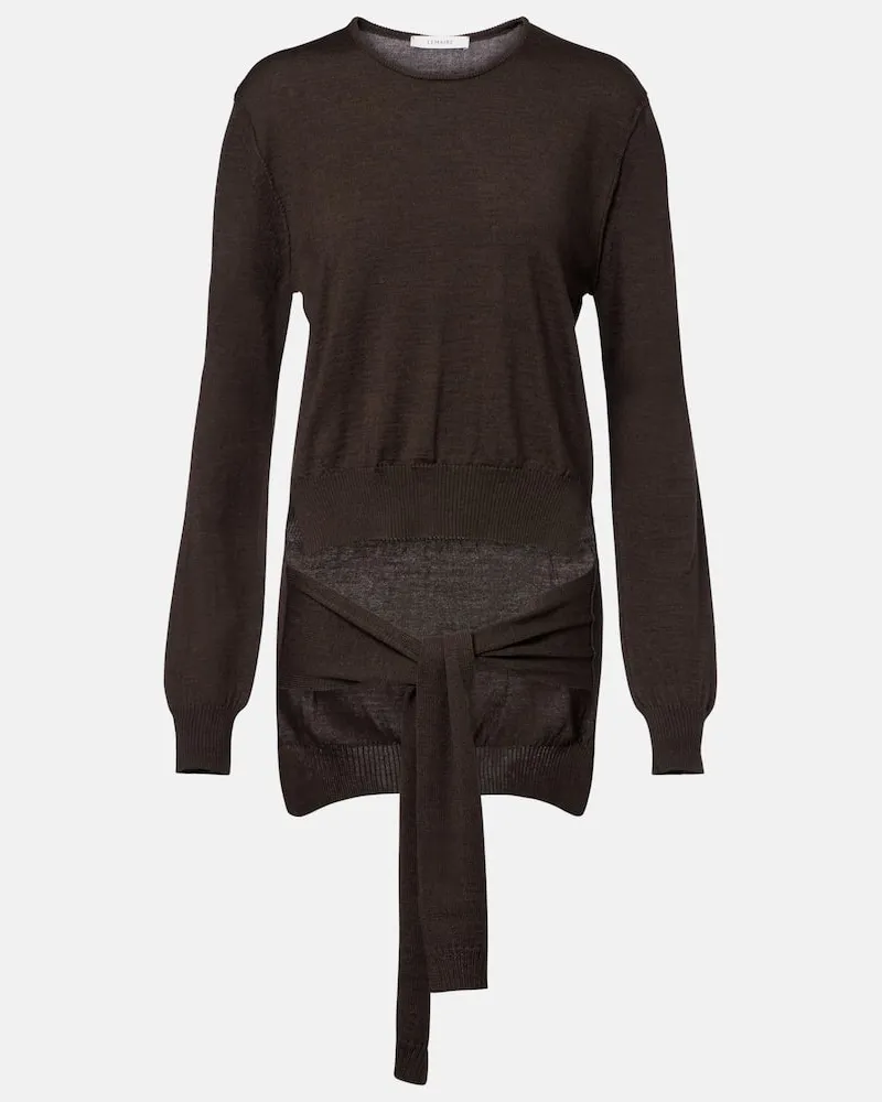 Christophe Lemaire Pullover aus einem Wollgemisch Braun