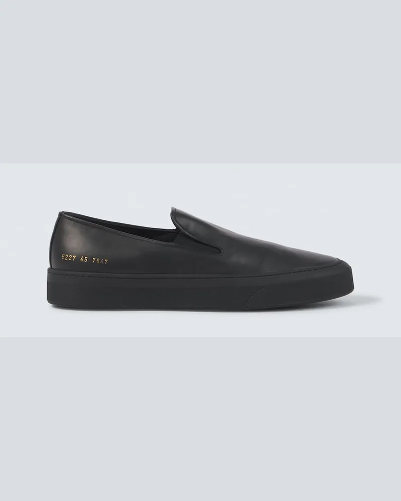 Common Projects Slip-on Sneakers aus Leder Schwarz