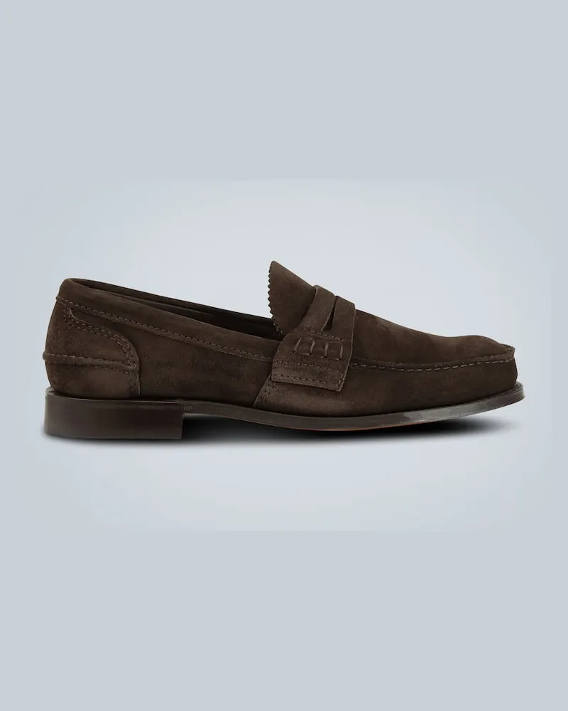 Church's Loafers Pembrey aus Veloursleder Braun