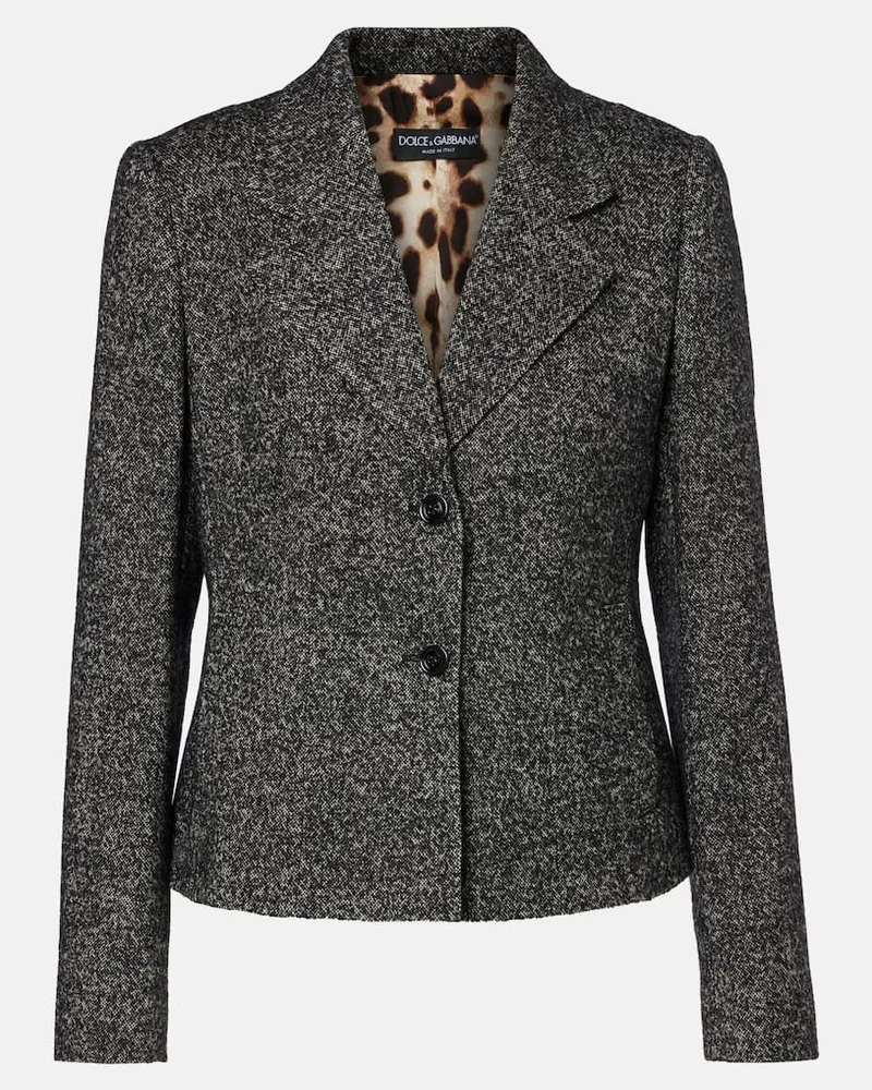 Dolce & Gabbana Jacke aus einem Wollgemisch Grau