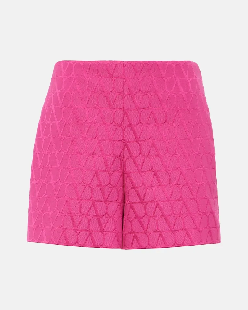 Valentino Garavani Shorts Toile Iconographe aus einem Baumwollgemisch Rosa