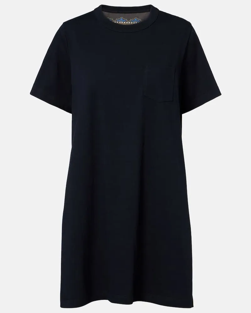 Sacai Minikleid aus Baumwolle Multicolor