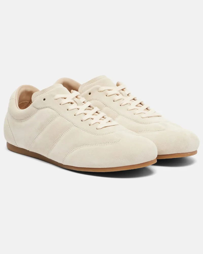 Christophe Lemaire Sneakers Soft Runner aus Veloursleder Beige