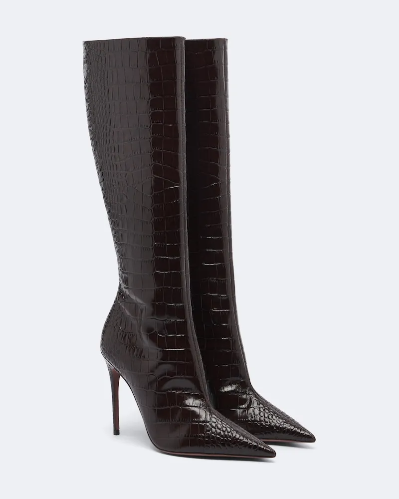 Paris Texas Stiefel Vera aus Leder Braun