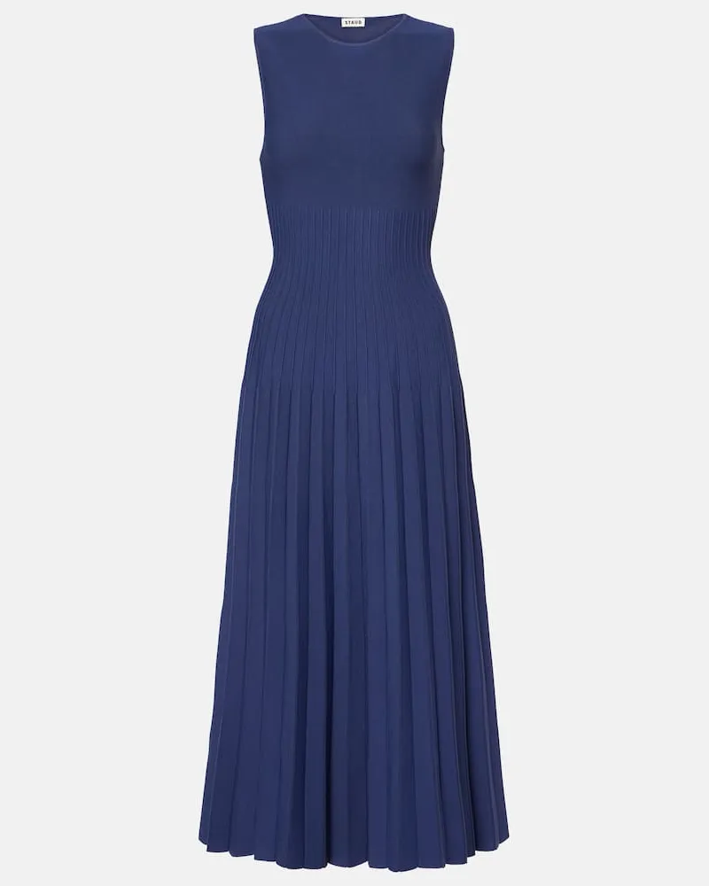 STAUD Midikleid Elyse Blau