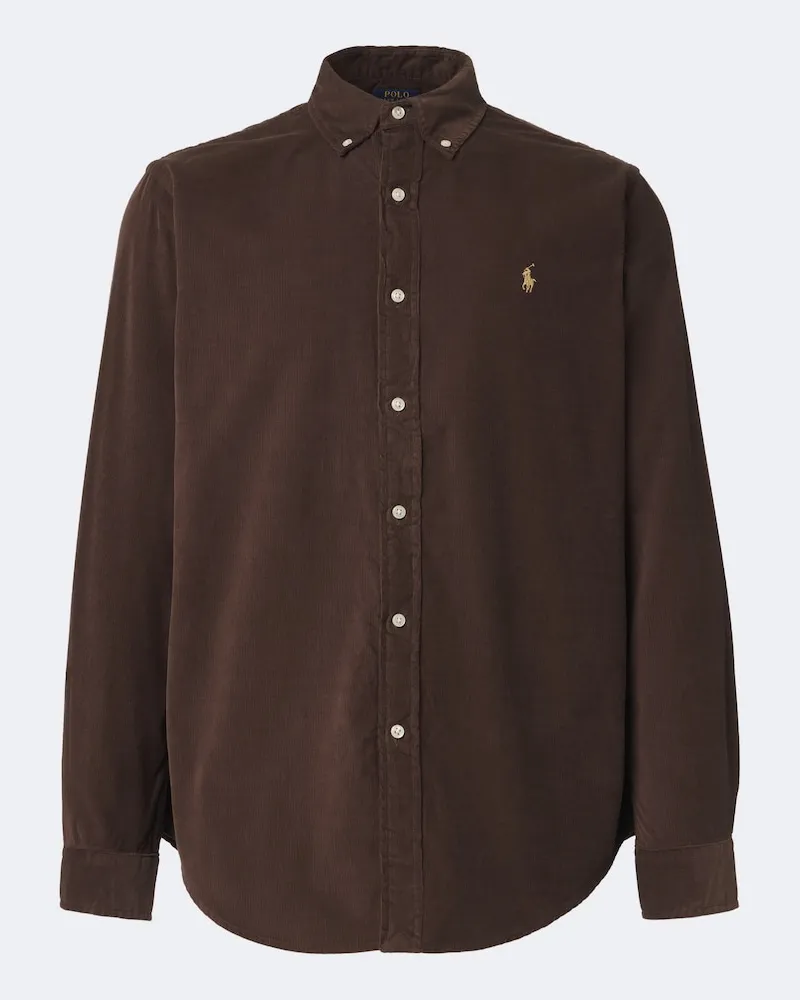 Ralph Lauren Hemd aus Baumwoll-Cord Braun