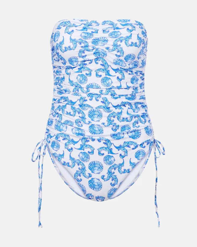 Melissa Odabash Bedruckter Badeanzug Sydney Blau