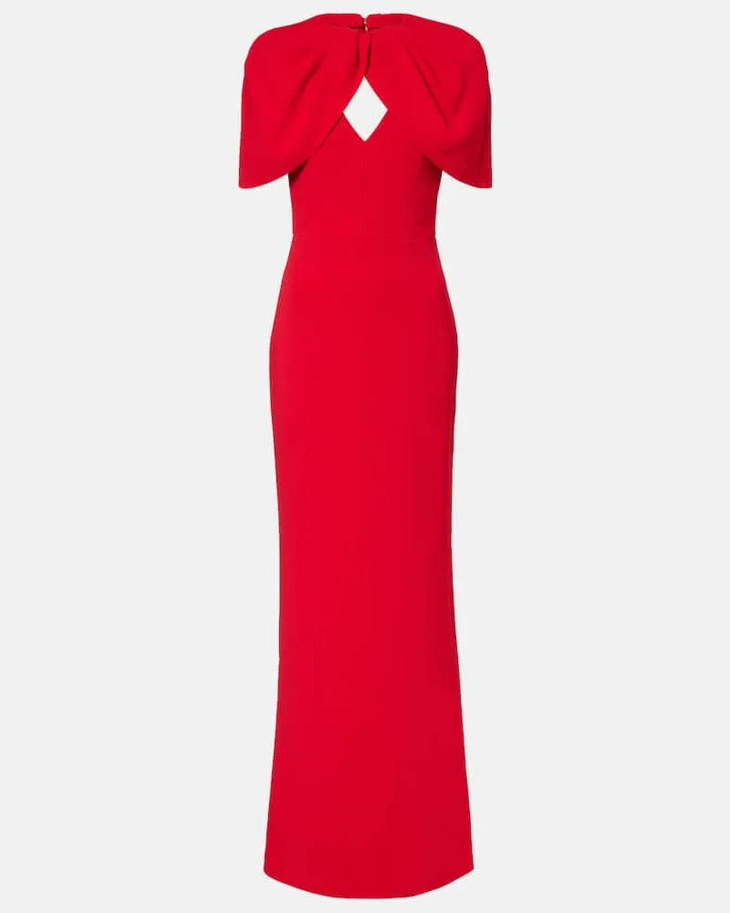 Rebecca Vallance Robe Cameron aus Crêpe Rot