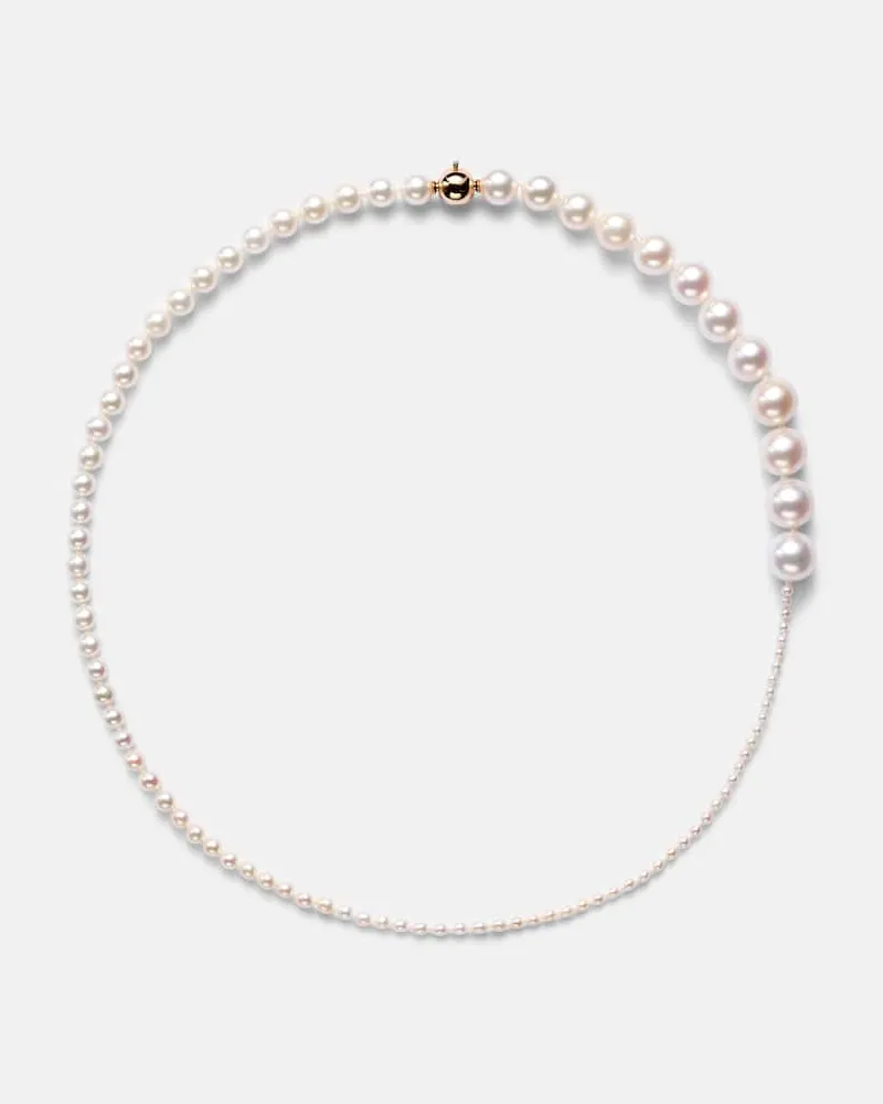 Sophie Bille Brahe Halskette Peggy aus SÃ¼Ãwasserperlen mit 14kt Gelbgold Weiã