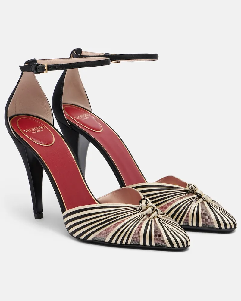 Valentino Garavani Pumps Annine aus Satin Weiß
