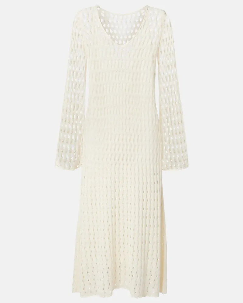 Altuzarra Maxikleid Jemmy aus Strick Weiß