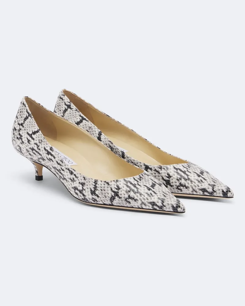 Jimmy Choo Pumps Amelia aus Leder Weiß