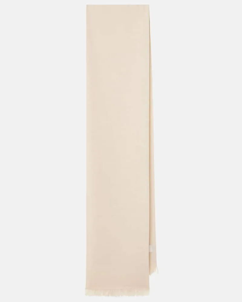 Brunello Cucinelli Schal aus Kaschmir und Seide Beige