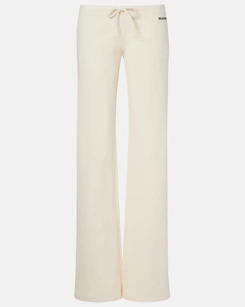 Balenciaga Jogginghose aus Baumwoll-Jersey Weiß