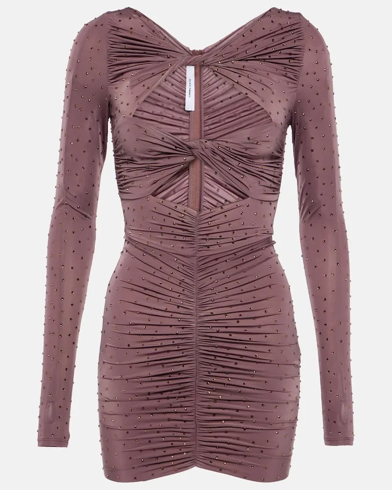 Alex Perry Verziertes Minikleid Rosa