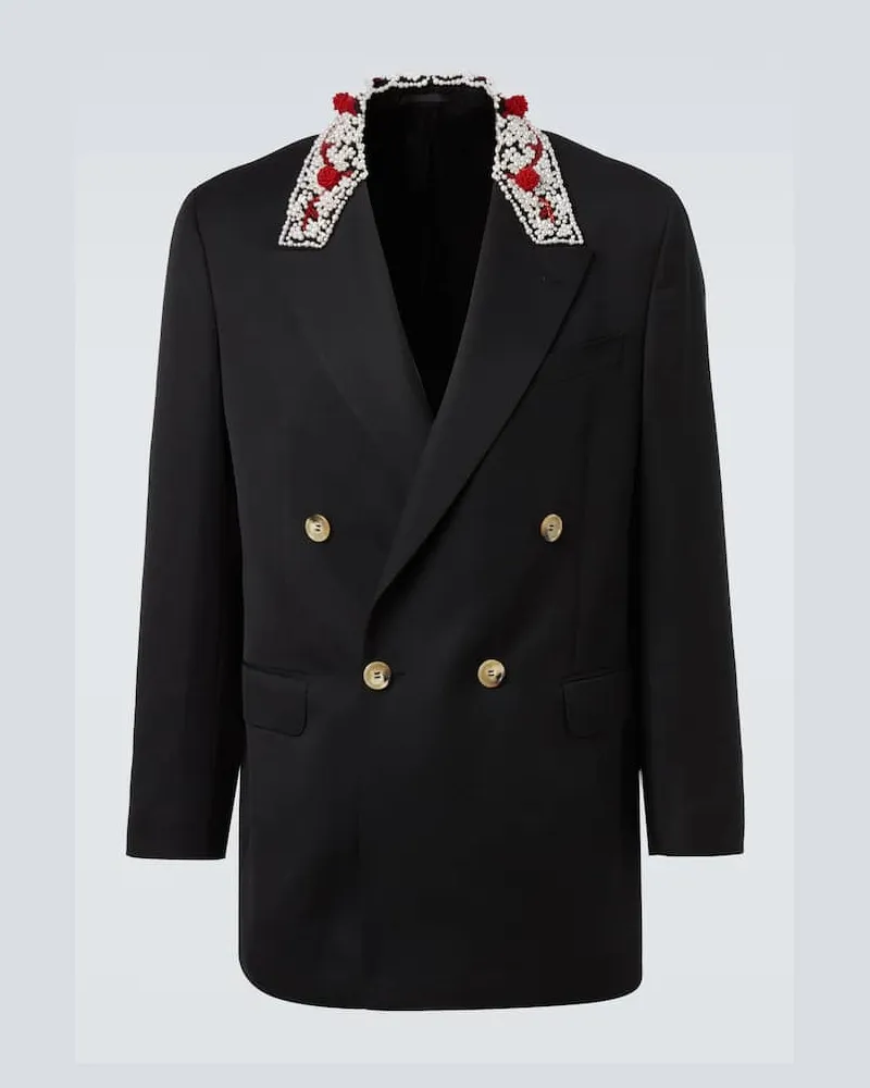 Simone Rocha Verzierter Blazer Schwarz