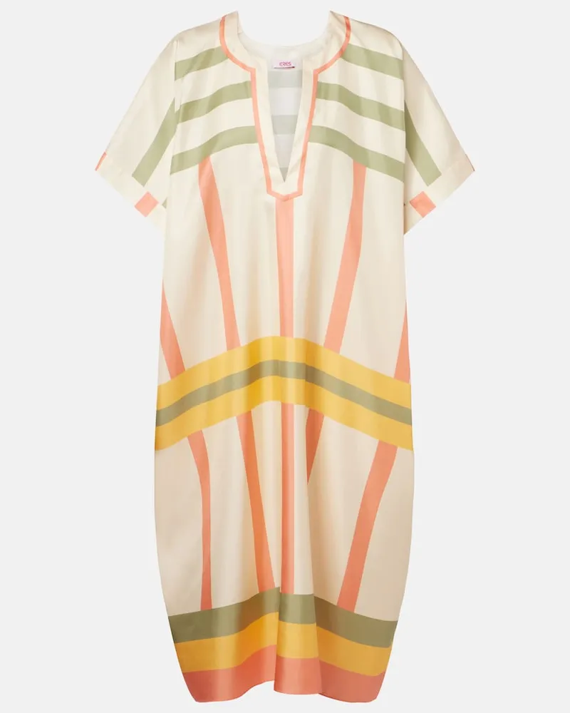 Eres Kaftan Ice aus Seiden-Twill Multicolor