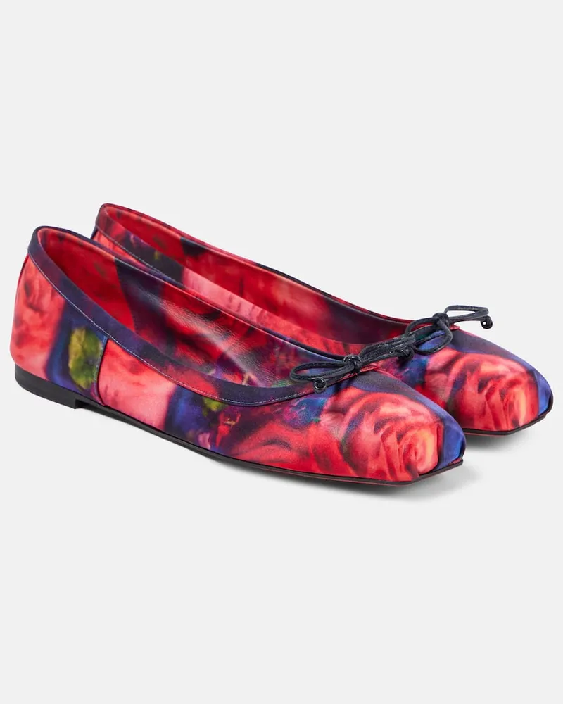 Christian Louboutin Ballerinas Mamadrague aus Satin Multicolor