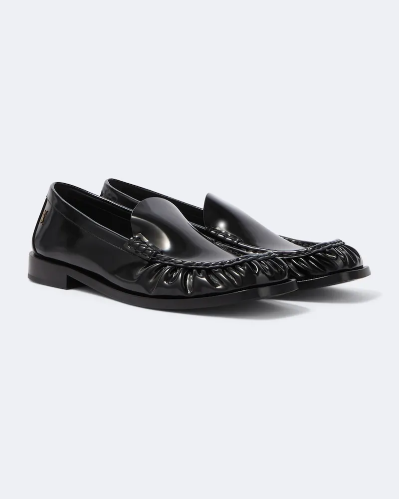 Saint Laurent Loafers Theobald Cassandre aus Leder Schwarz