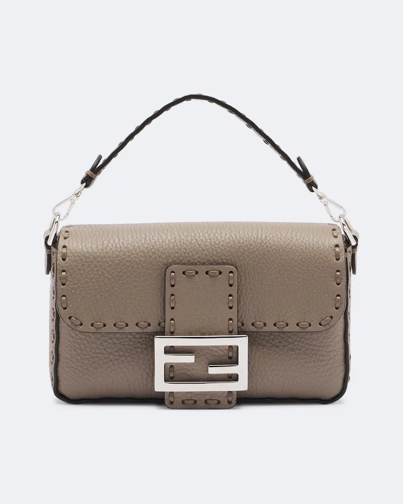 Fendi Henkeltasche Baguette® Mini aus Leder Beige