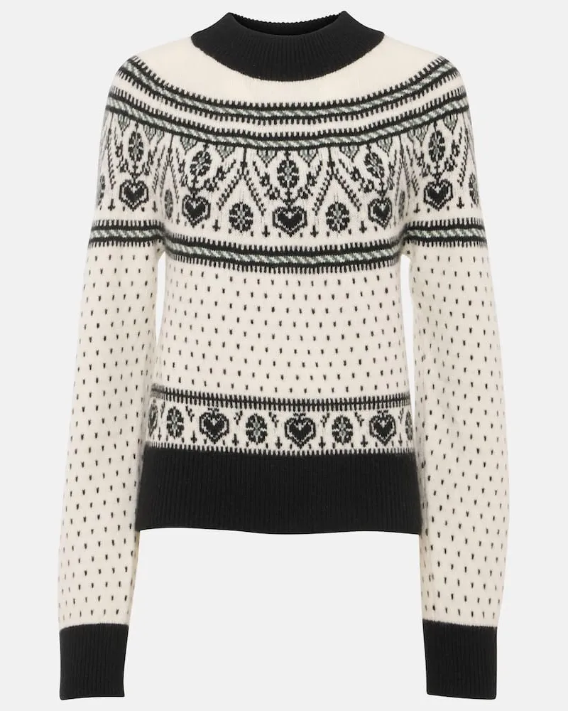 KHAITE Pullover Guy aus Kaschmir Weiß