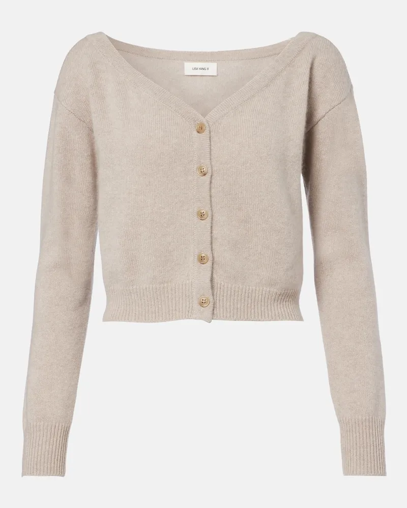 Lisa Yang Cardigan Beata aus Kaschmir Beige