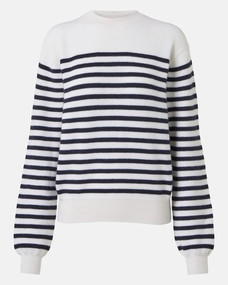 KHAITE Pullover Viola aus Kaschmir Weiß