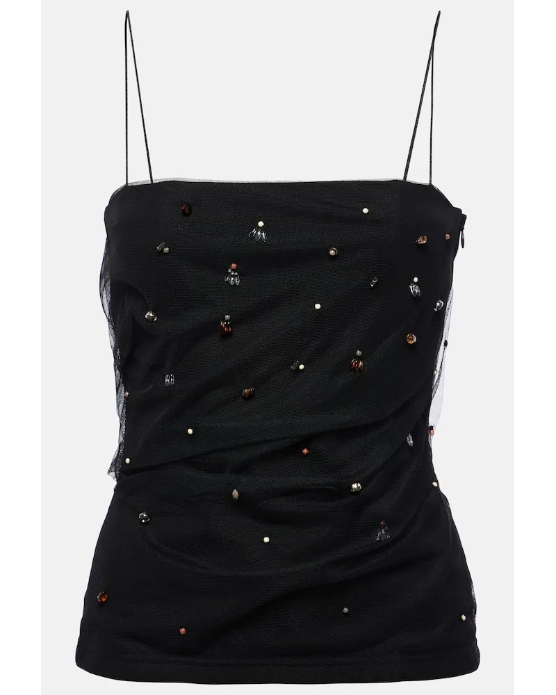 Dorothee Schumacher Verziertes Top Emotional Essence Schwarz