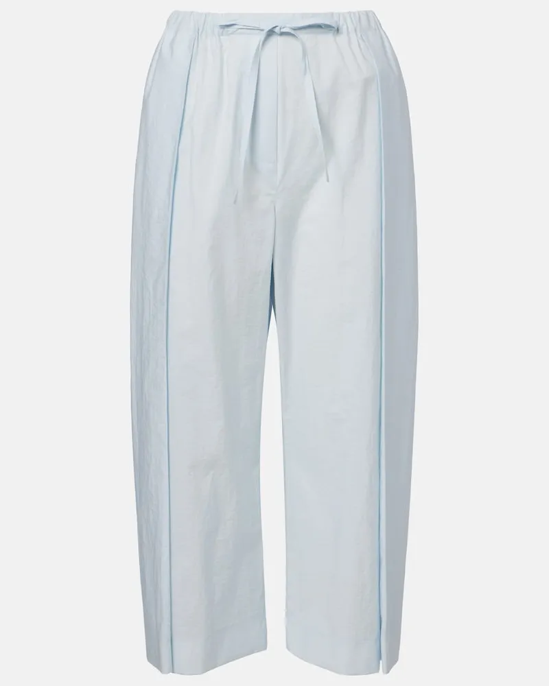 Loewe Paula's Ibiza Weite Hose aus Popeline Blau