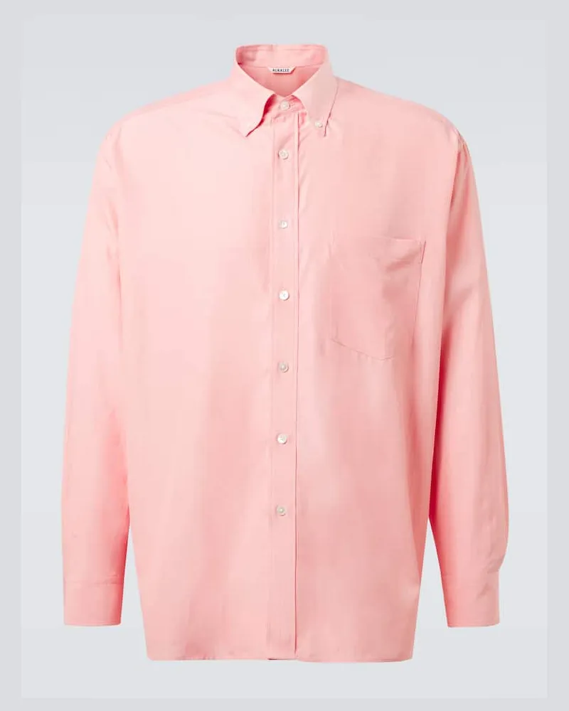 AURALEE Hemd aus Seide Pink