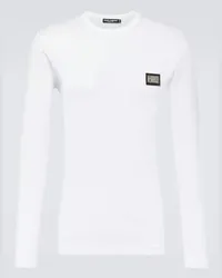 Dolce & Gabbana Longsleeve aus Baumwolle Weiss