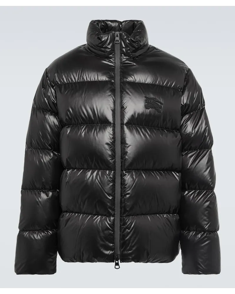 Burberry Wattierte Steppjacke Schwarz