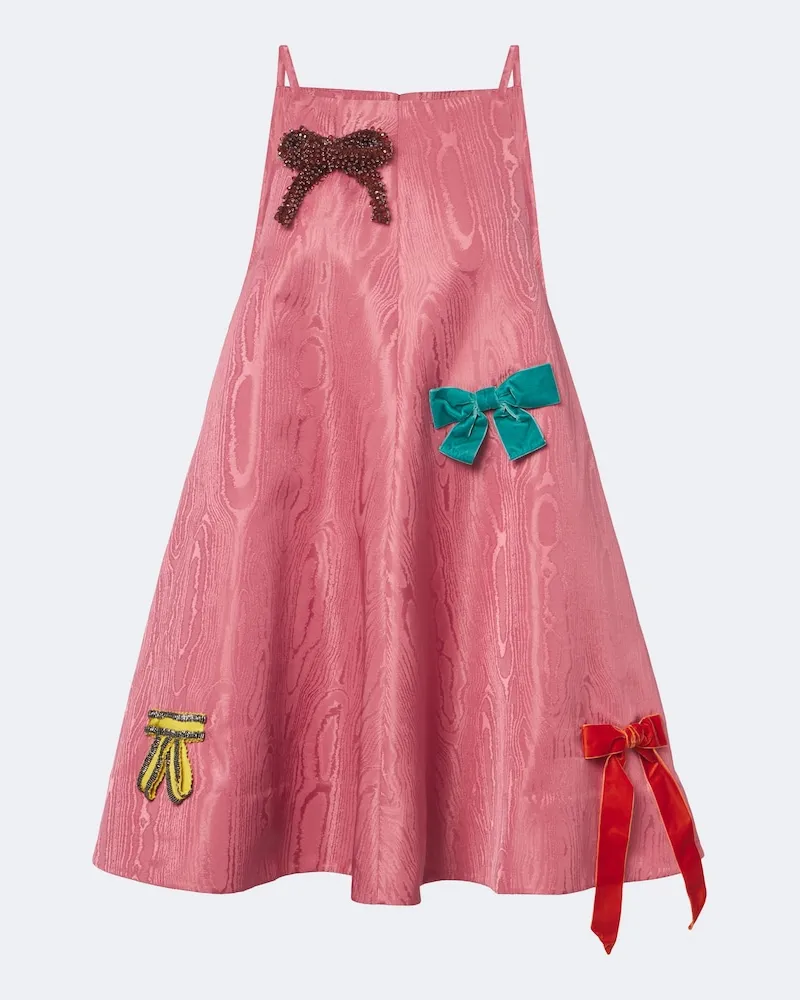 ALEMAIS Alémais Verziertes Minikleid Valentina aus Moiré Rosa