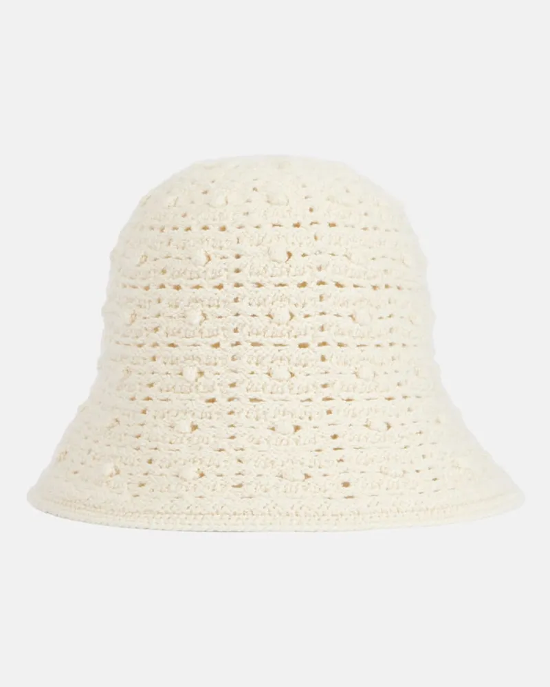 Loro Piana Hut Arola aus einem Kaschmirgemisch Weiß