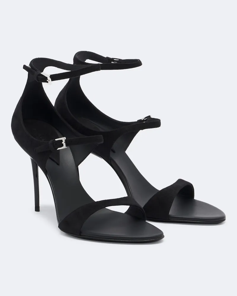 Alaïa Alaïa Sandalen Drop aus Veloursleder Schwarz