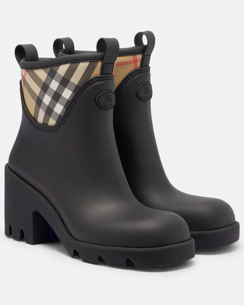 Burberry Gummistiefel Burberry Check Schwarz