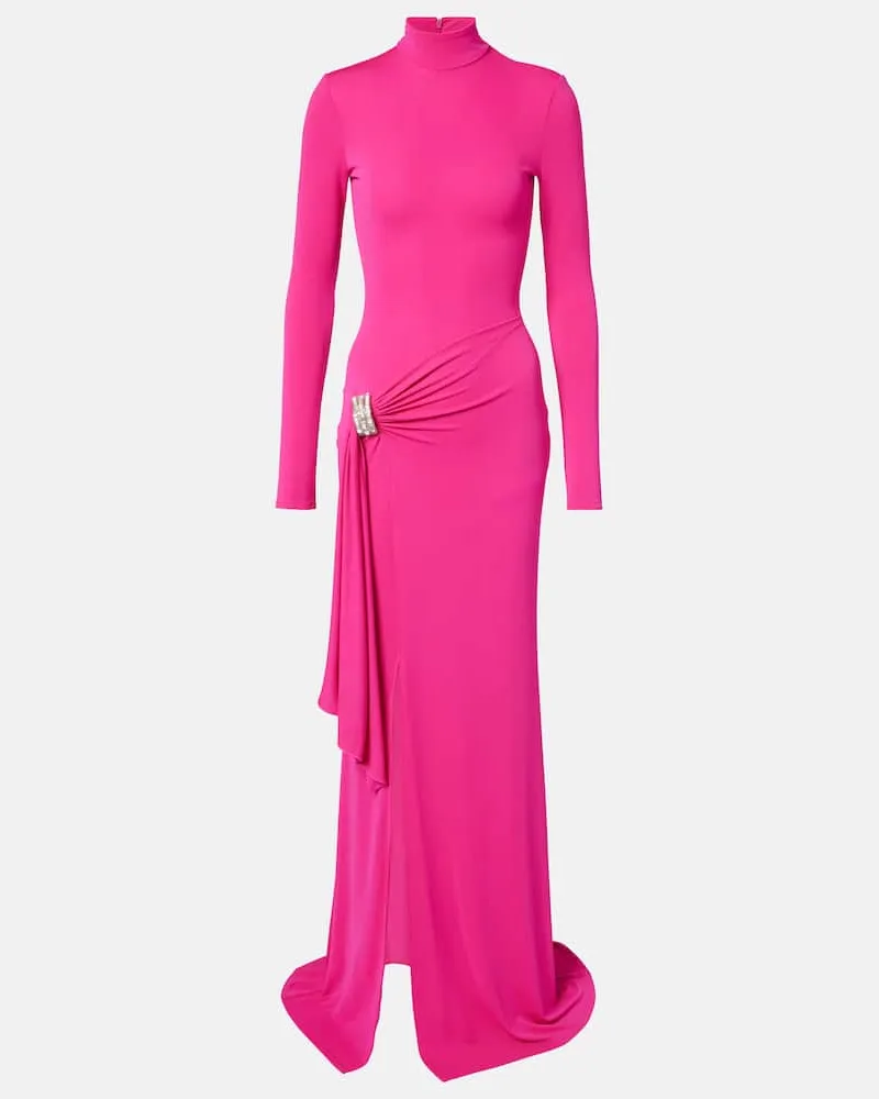 David Koma Verzierte Robe Rosa