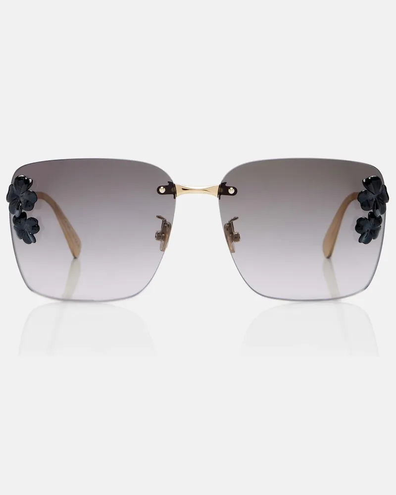 Dior Eckige Sonnenbrille Dior Clover Gold