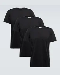 CDLP Set aus drei T-Shirts aus Jersey Schwarz