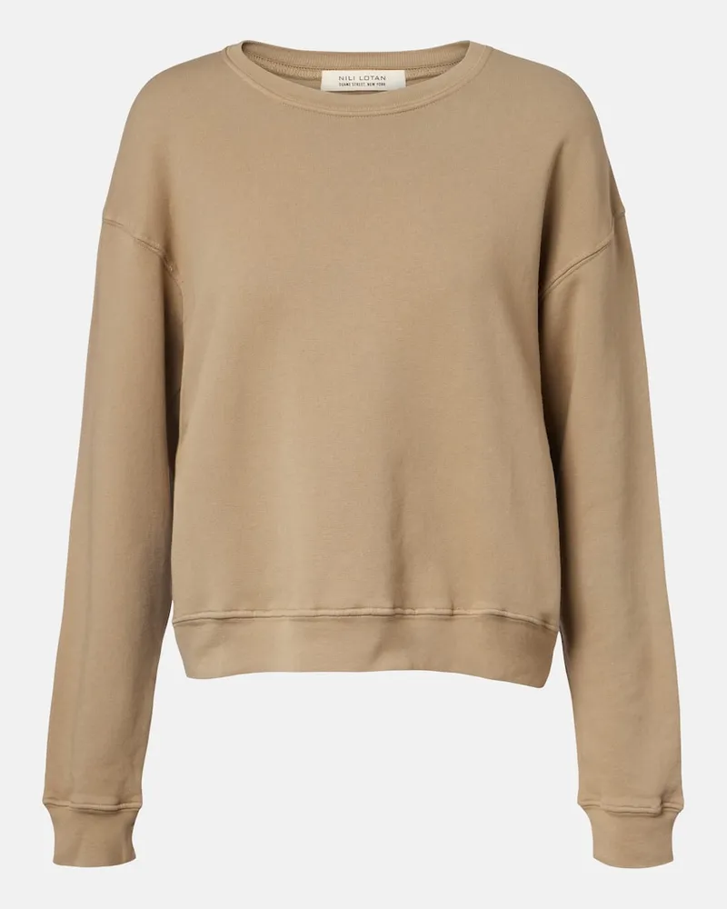 Nili Lotan Sweatshirt Gortana aus Baumwolle Beige
