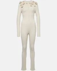 Magda Butrym Jumpsuit aus Seide Weiss