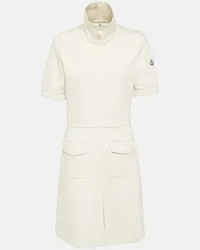 Moncler Polokleid aus Jersey Weiss