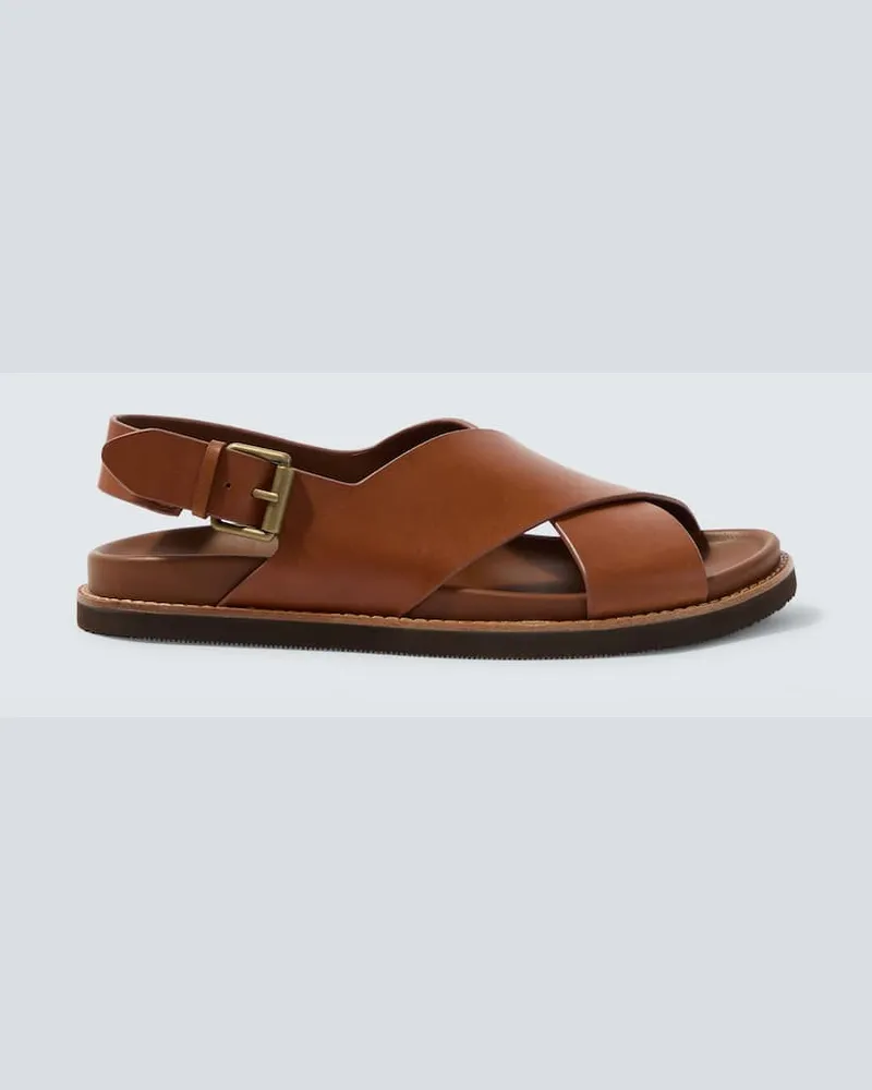 Ralph Lauren Sandalen aus Leder Braun