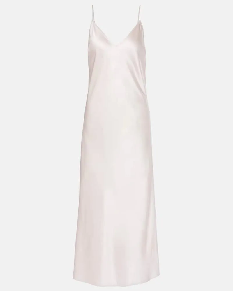 Joseph Slipdress aus Seidensatin Pink