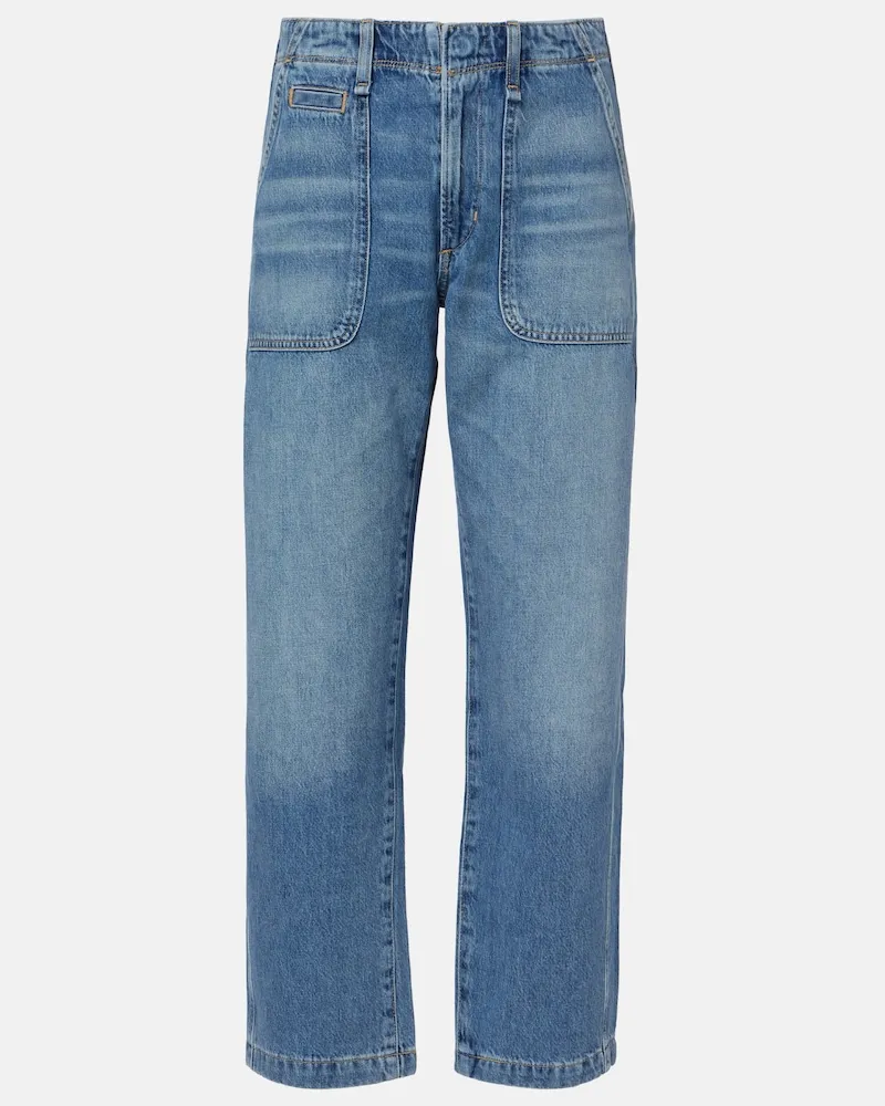 Citizens of humanity Low-Rise Straight Jeans Winslow Blau