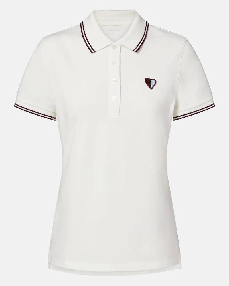 Tory Burch Polohemd aus Piqué Weiß