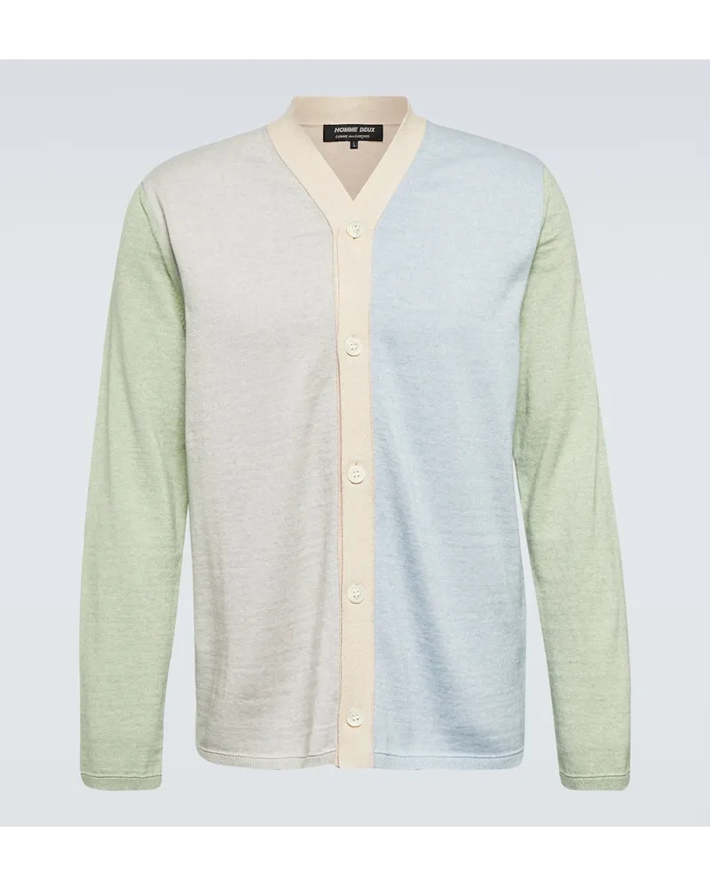 Comme des Garçons Comme des Garcons Homme Deux Cardigan aus Baumwolle und Kaschmir Multicolor